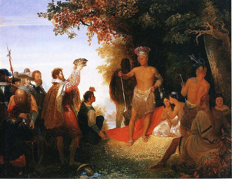 John Gadsby Chapman The Coronation of Powhatan oil painting picture